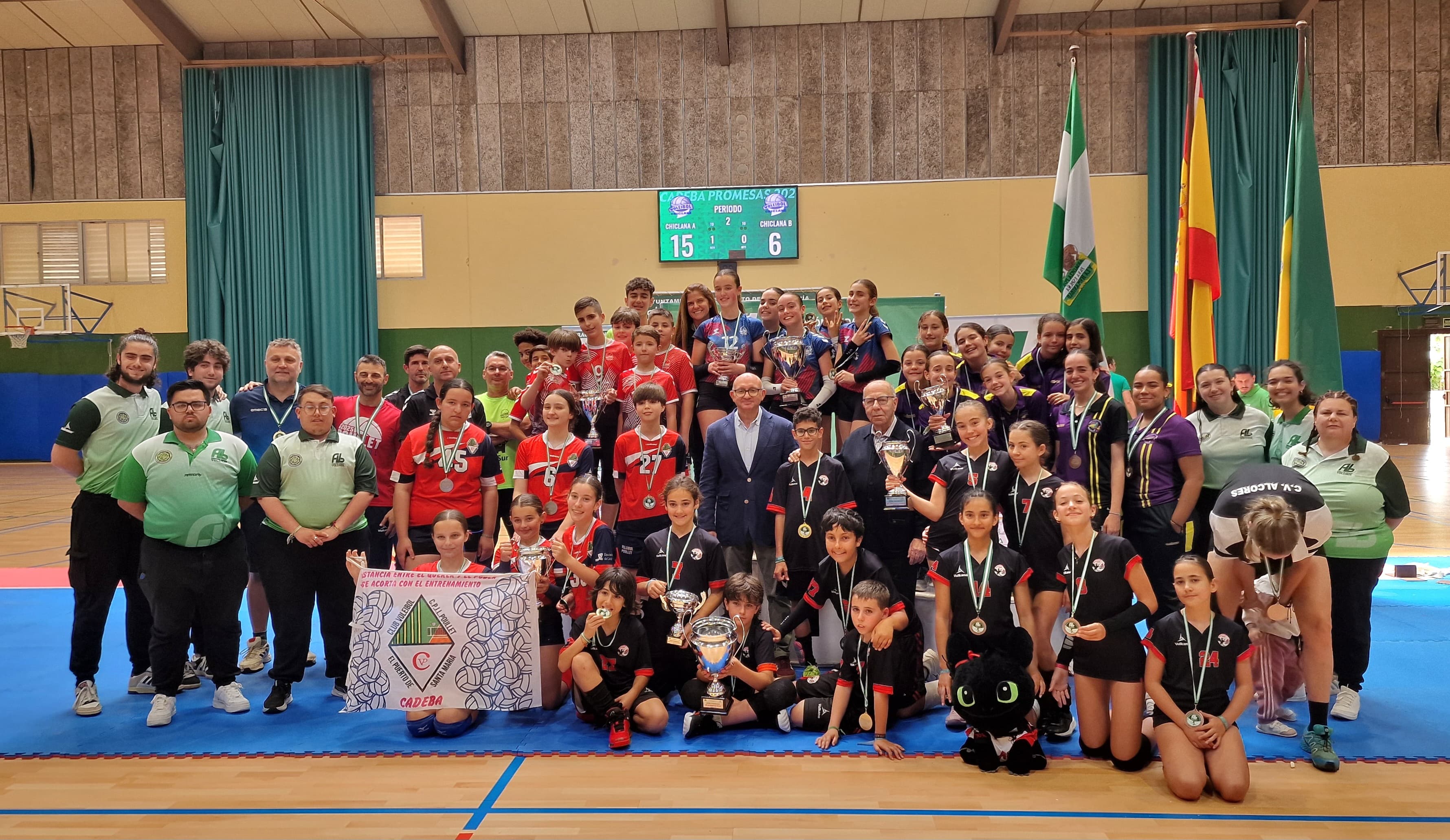 El Campeonato de Andalucía Promesas de Voleibol concluye con el primer puesto en Open Promesas del Alcores Dragones y en Cadeba Promesas del Chiclana A