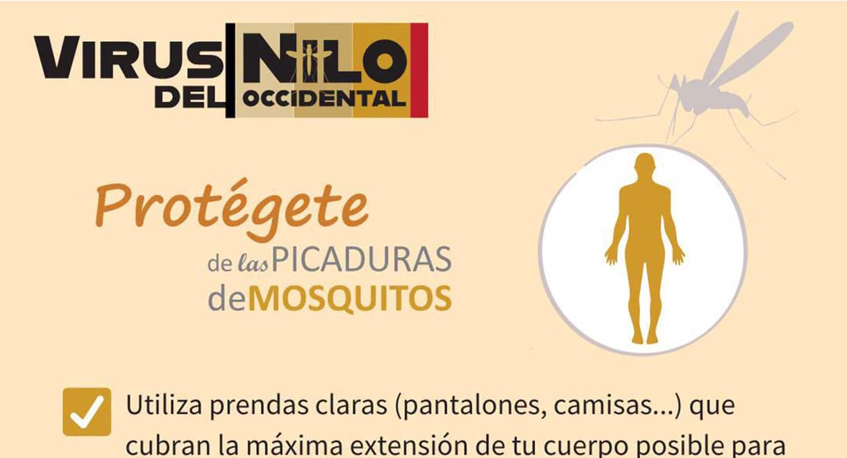 El Ayuntamiento reúne en su web recomendaciones para prevenir el virus del Nilo Occidental