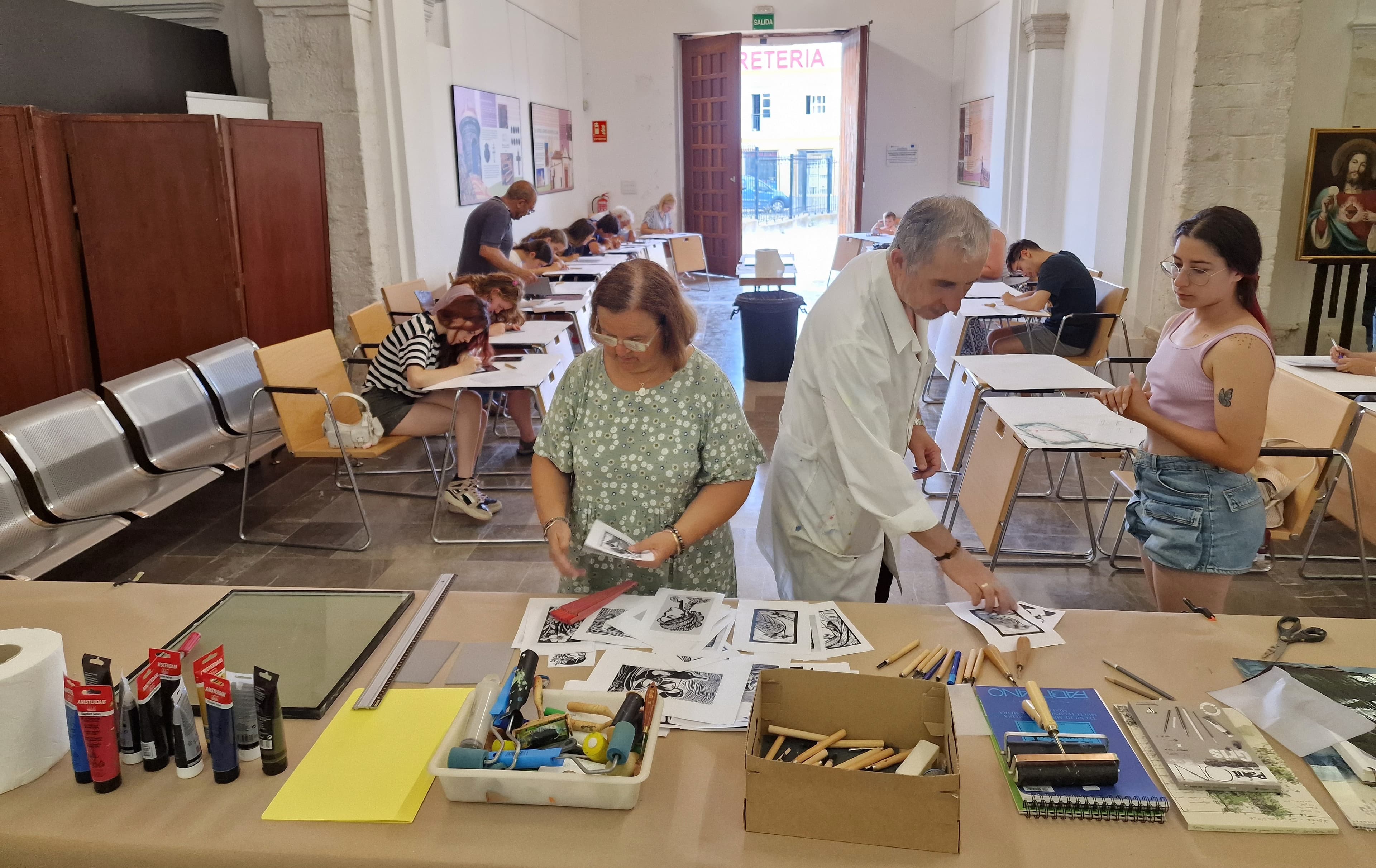 El taller de linograbado que organiza la Concejalía de Patrimonio Histórico agota sus plazas