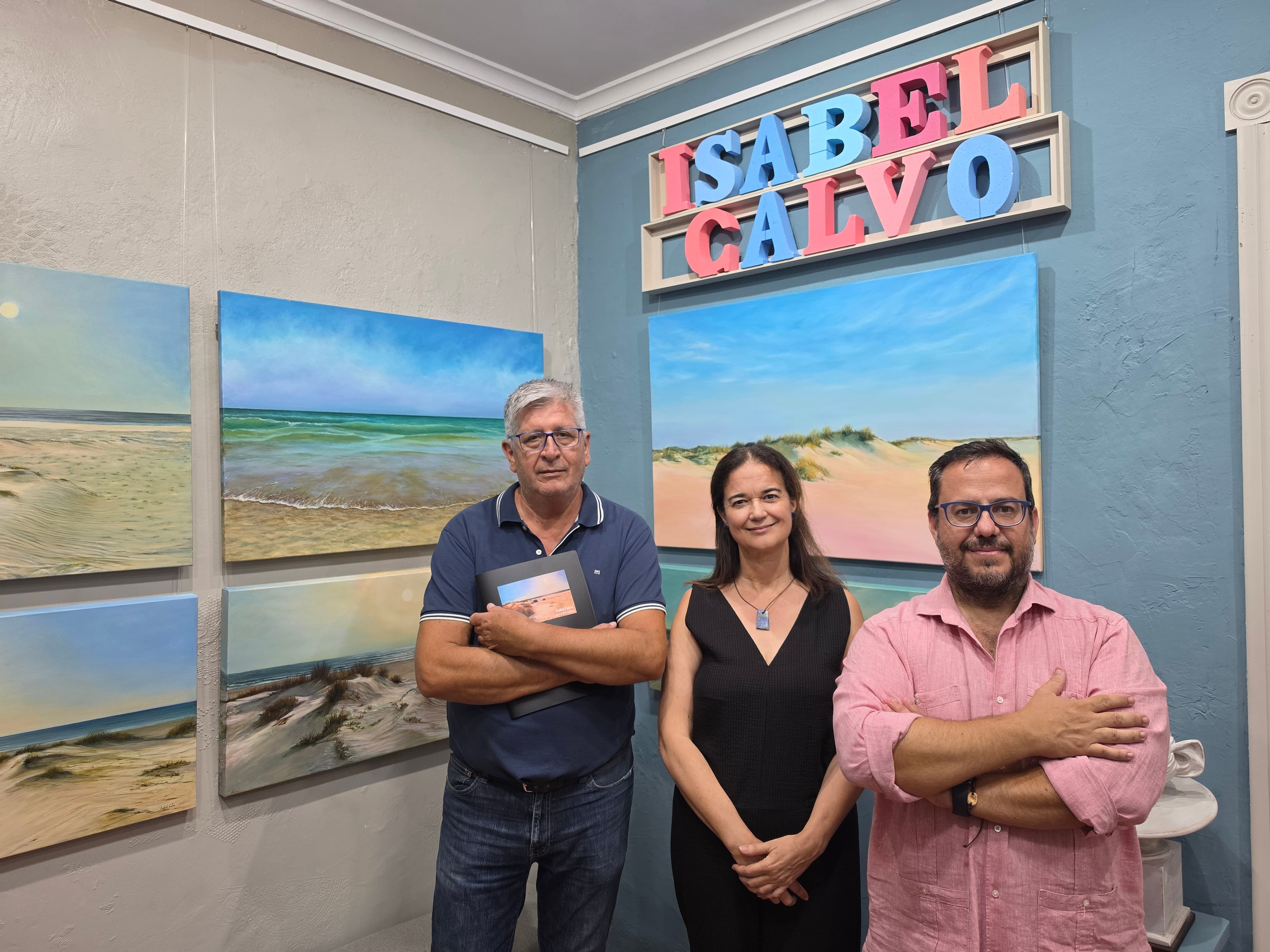 Los paisajes portuenses protagonizan la exposición de Isabel Calvo en "Cuadros La Galería"