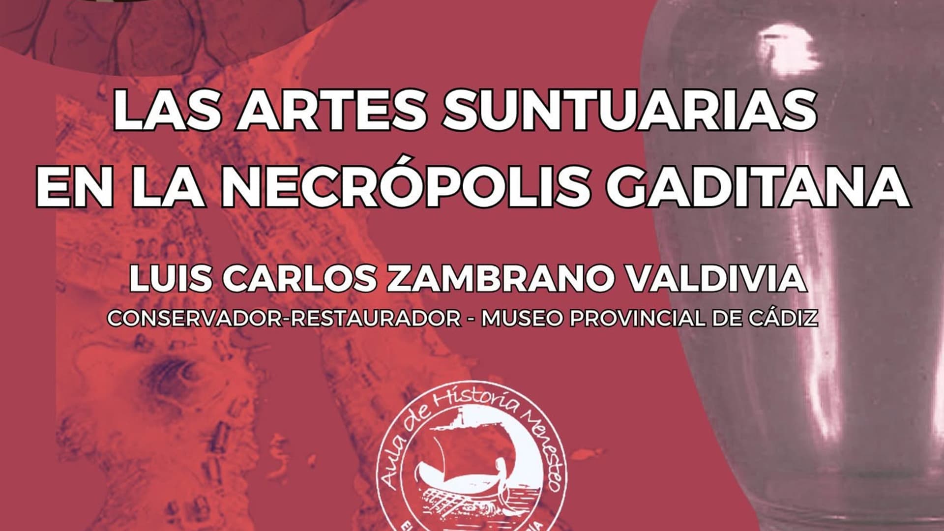 El Aula Menesteo inaugura un nuevo ciclo de tertulias con una conferencia sobre las artes suntuarias de la necrópolis gaditana