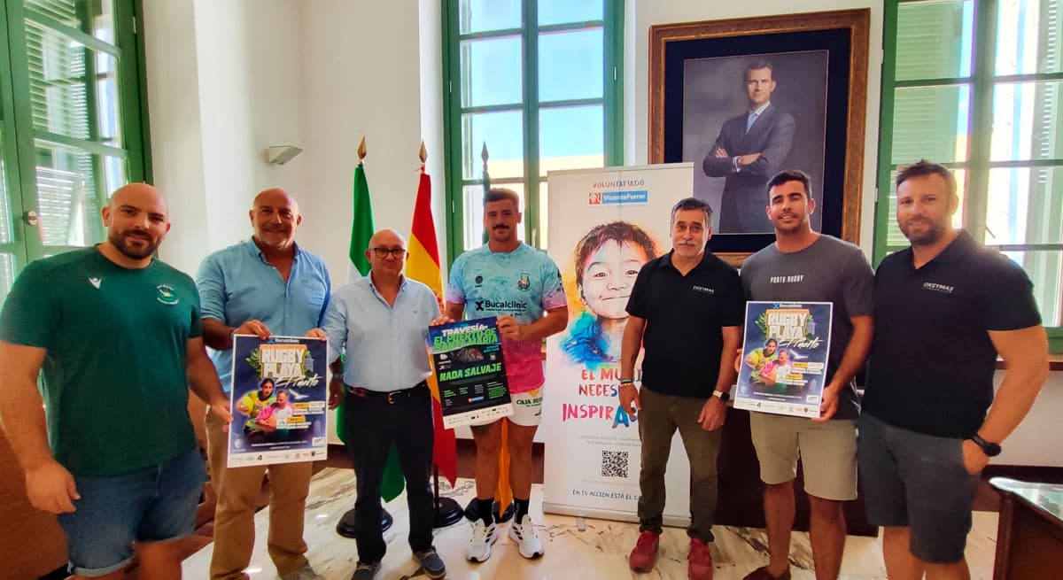 La Puntilla acoge la XVI Travesía solidaria de El Puerto junto al mejor rugby playa