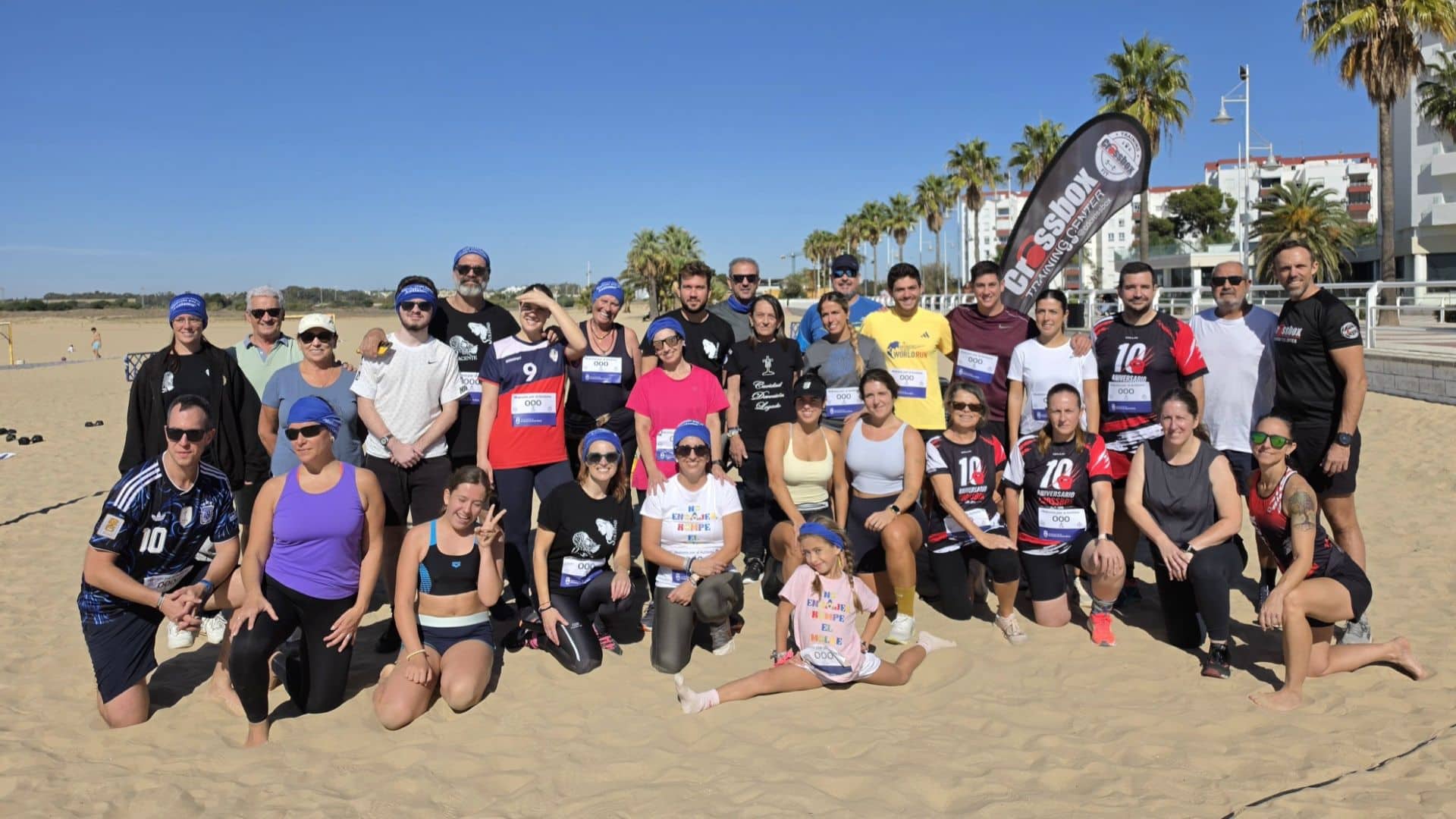 Imagen de la noticia: Deporte y solidaridad reúnen a cerca de un centenar de personas en la playa de Valdelagrana (Solidaridad)
