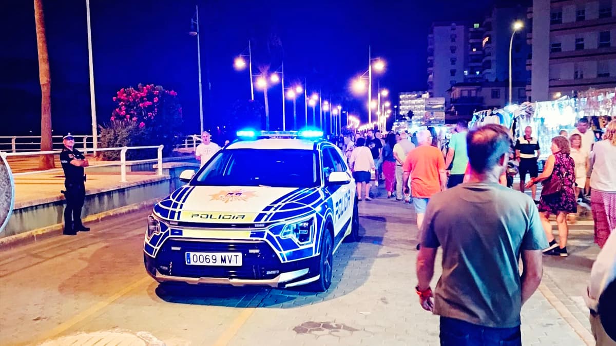 La Policía Local atendió 313 incidencias durante el segundo fin de semana de julio