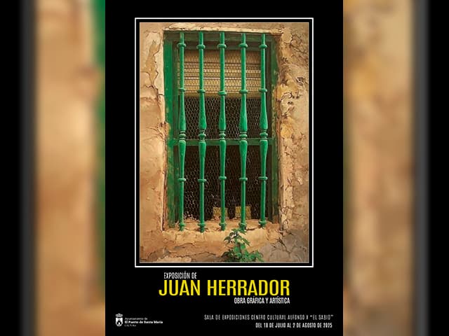 El Puerto de Santa María acoge la exposición de Juan Herrador en el Centro Cultural Alfonso X “El Sabio” del 17 de julio al 2 de agosto
