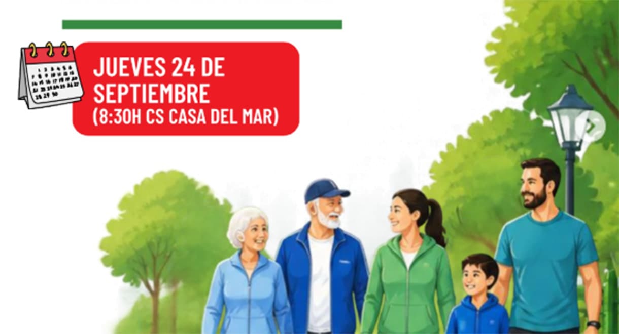 Las Caminatas Saludables del Centro de Salud Casa del Mar regresan mañana jueves