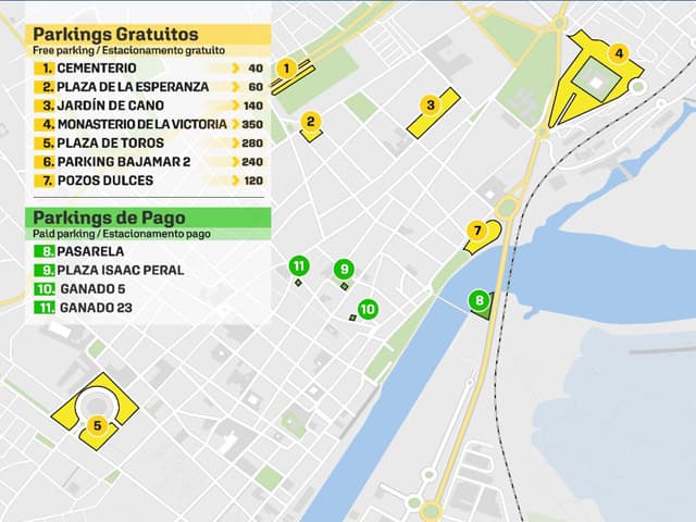 El Ayuntamiento recuerda que El Puerto cuenta con cerca de 2.000 plazas de aparcamiento para facilitar el acceso al centro durante la Semana Santa