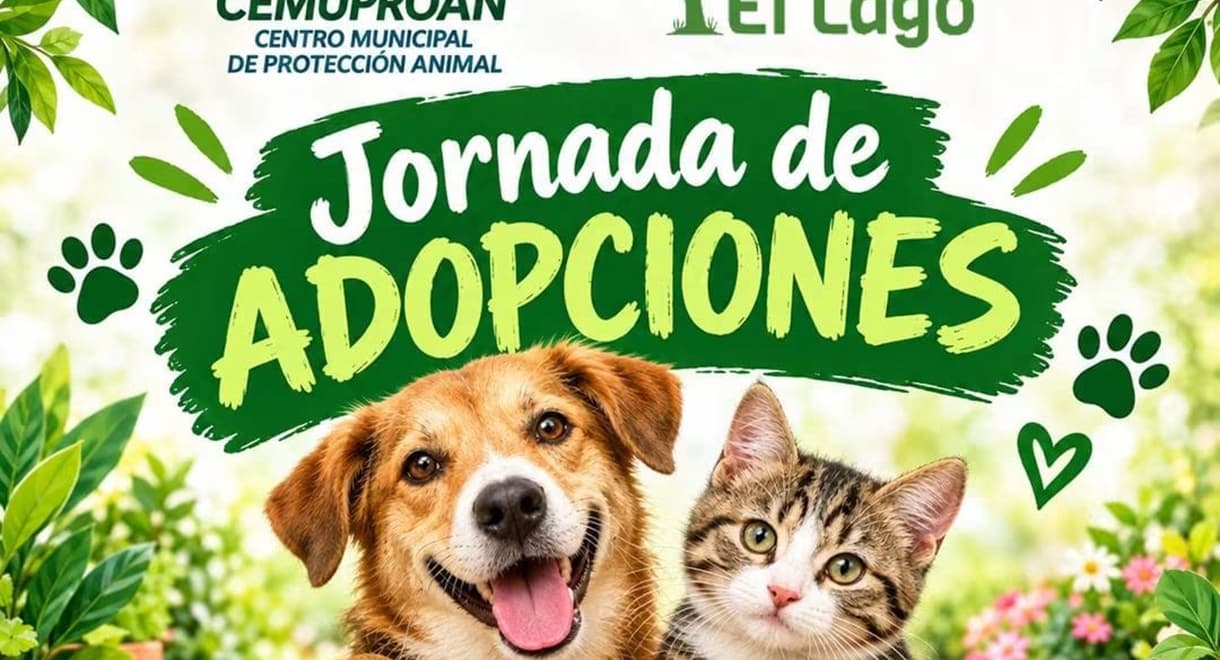 El Cemuproan celebra este domingo una jornada de adopción de perros y gatos en Viveros El Lago