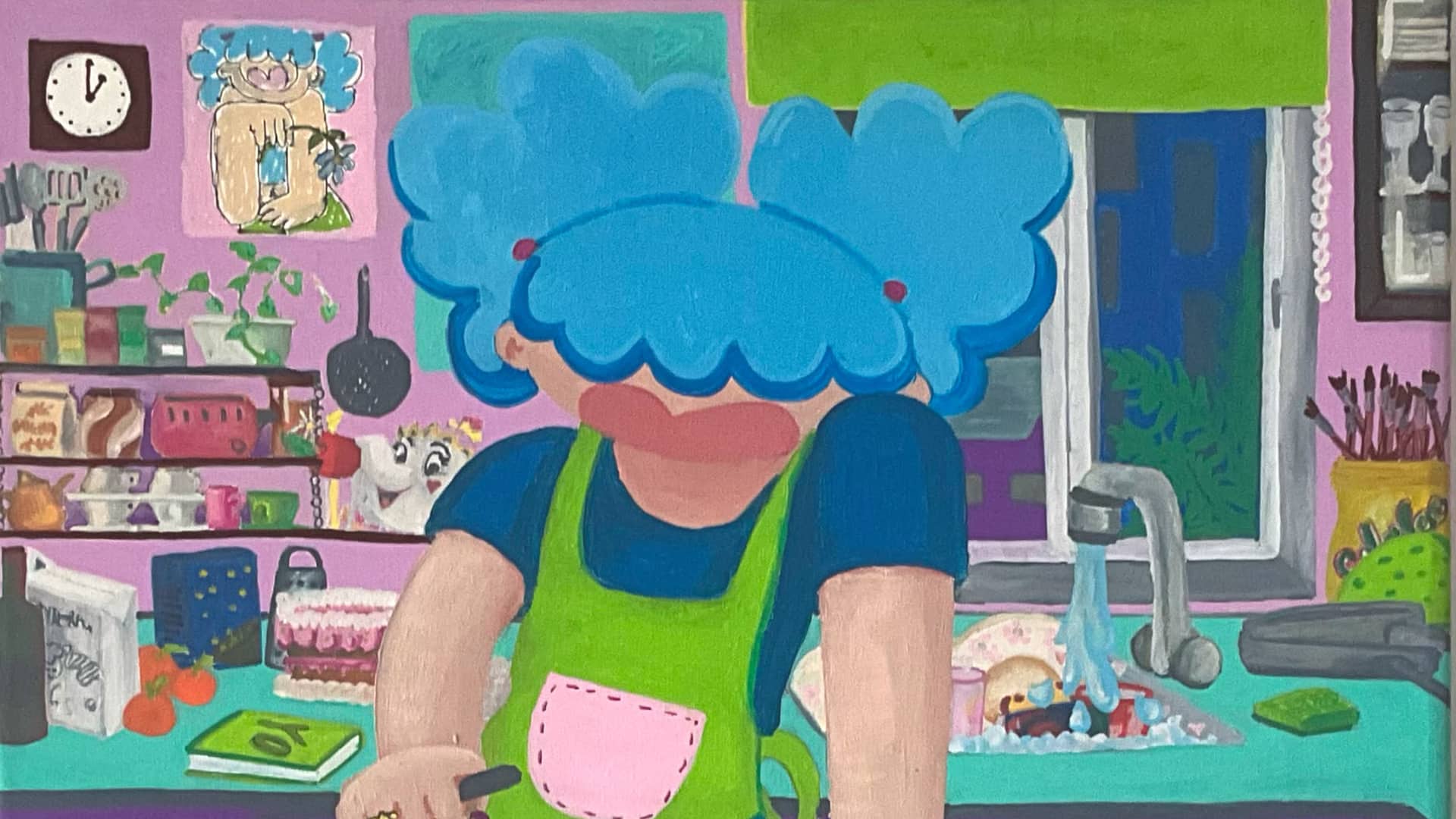 Imagen de la noticia: La artista Nena Loaysa presenta en El Puerto su colorido universo pictórico con “Una chuchería súper dulce” (Cultura)