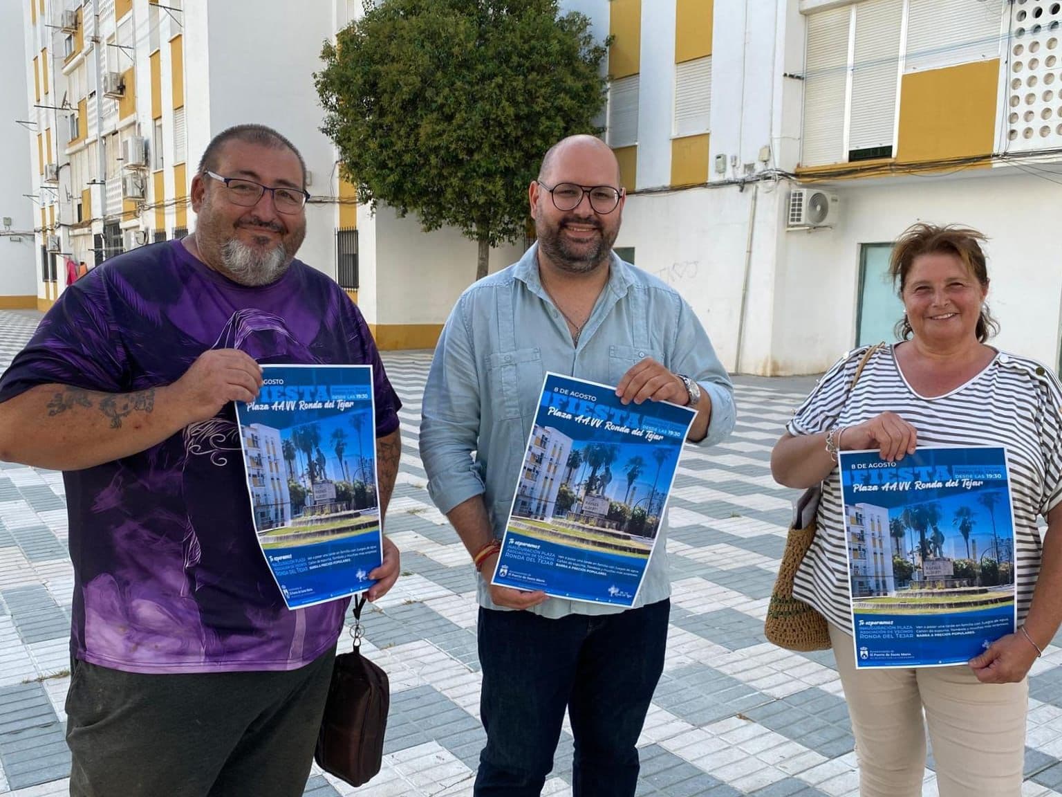 Javier Bello invita a la ciudadanía a la fiesta de inauguración de la plaza de la Asociación de Vecinos Ronda del Tejar
