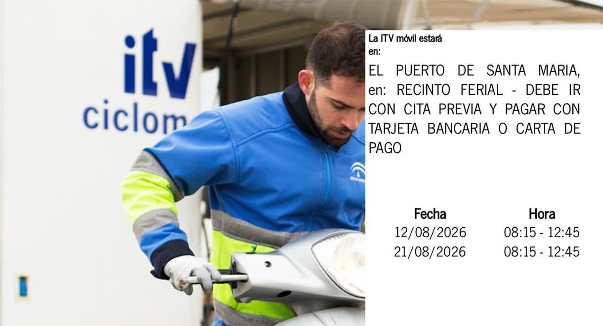 La ITV móvil para ciclomotores llega mañana a El Puerto