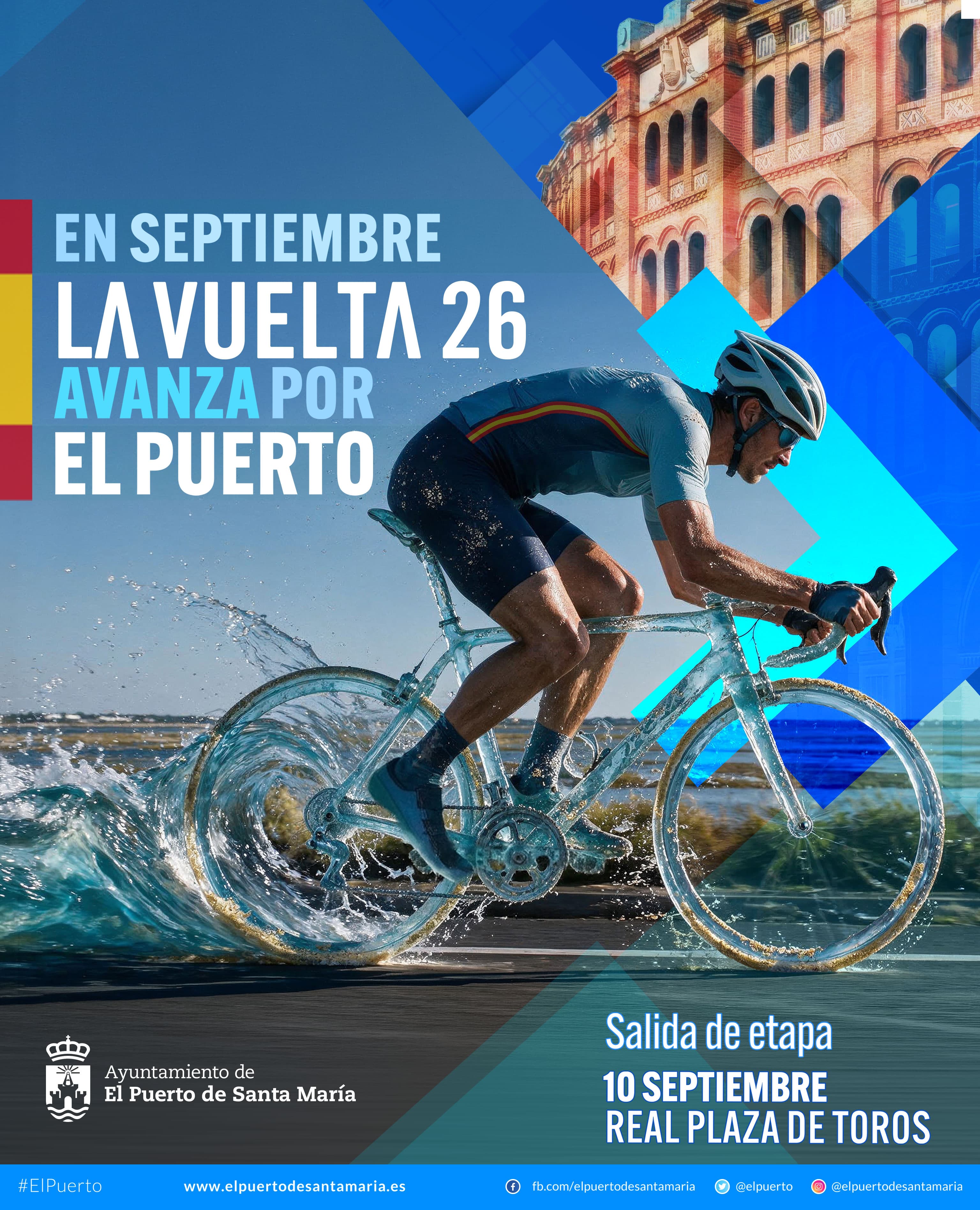 El Puerto vivirá mañana una jornada histórica con la salida de La Vuelta desde la Plaza de Toros, con entrada libre, DJ y animación