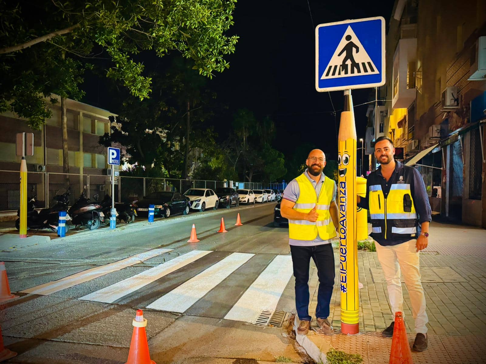 Imagen de la noticia: El Puerto pone a punto los entornos escolares con una nueva imagen para reforzar la seguridad en la vuelta al cole (Movilidad)