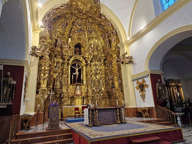 Misa en memoria del padre Luis Conradi en la iglesia de San Francisco