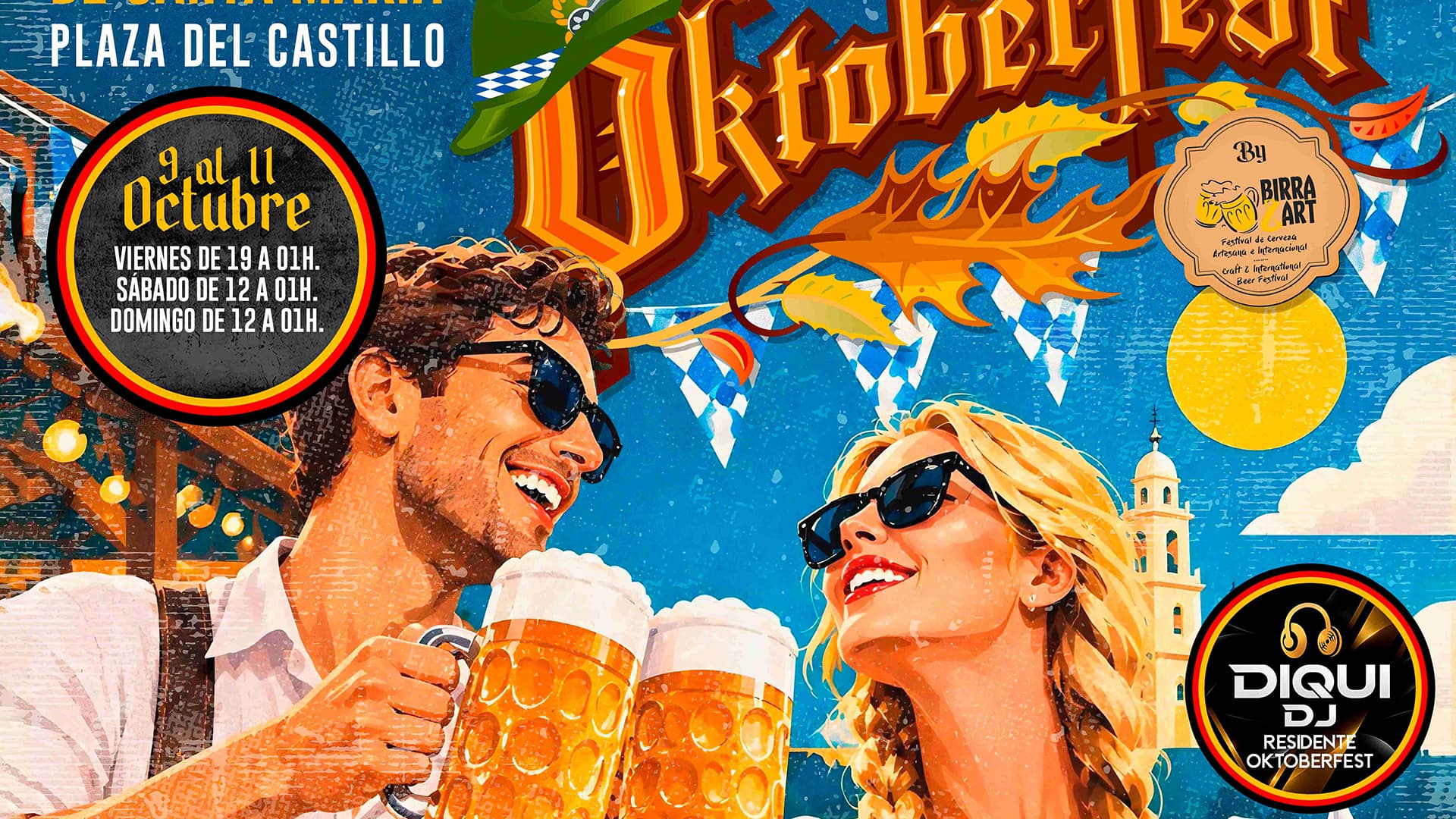 La Plaza del Castillo acogerá del 9 al 11 de octubre una nueva edición del Oktoberfest