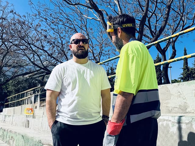 Las obras de mejora en la pista deportiva de Pinillo Chico marchan a buen ritmo