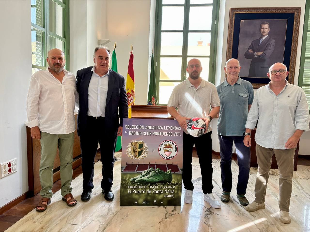 El Puerto acoge el “Partido de Leyendas” entre la Selección Andaluza y los Veteranos del Racing Club Portuense