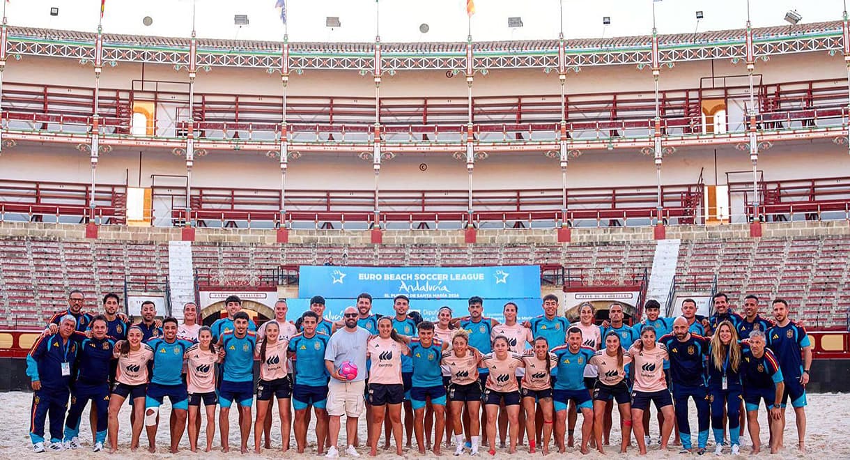 Hoy arranca la Euro Beach Soccer League 2026 Andalucía El Puerto en la Plaza de Toros