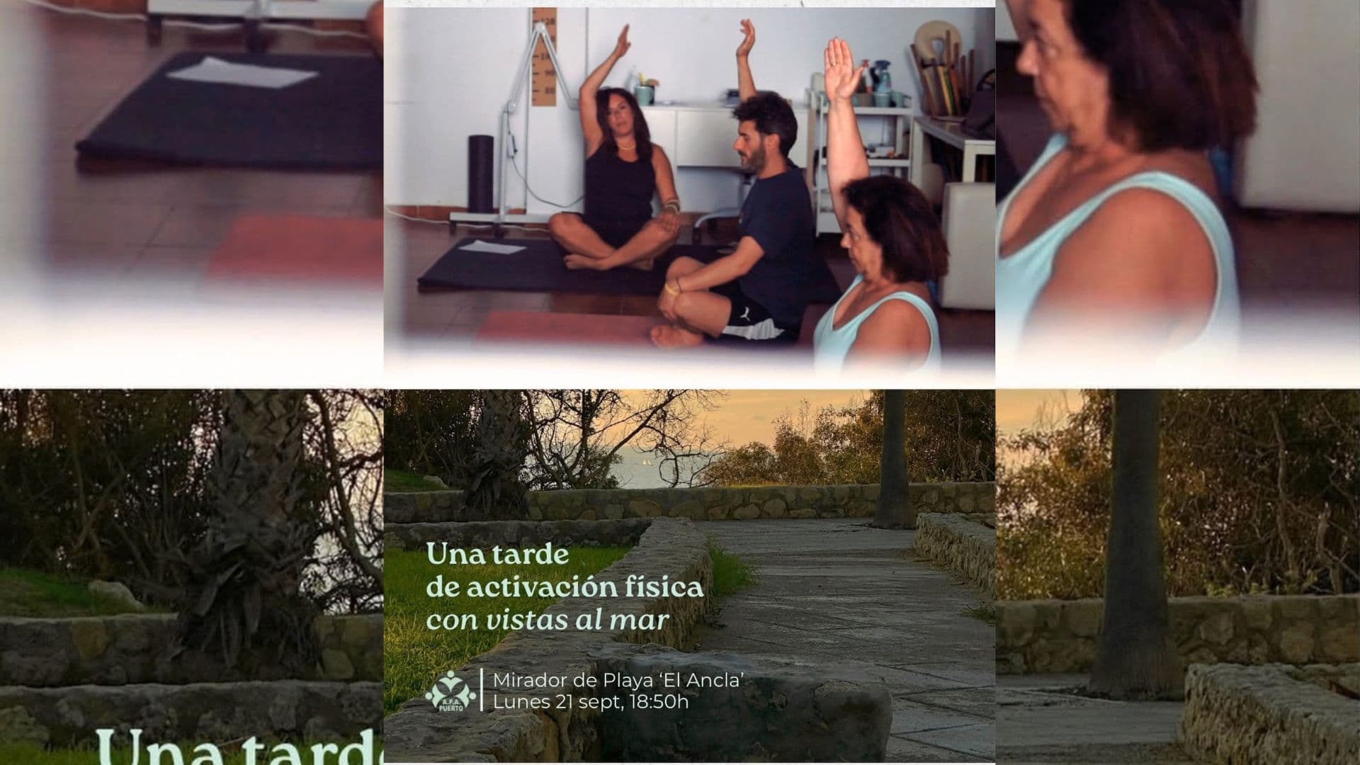 Una sesión de actividad física al aire libre conmemora en El Puerto el Día Mundial del Alzheimer