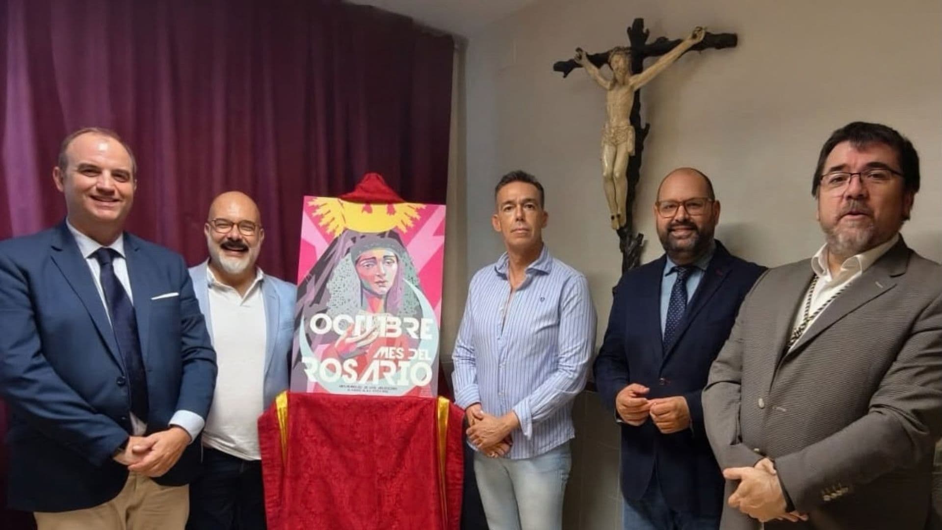 La Hermandad de los Afligidos presenta el cartel "Octubre, mes del Rosario" de Iván Aragón