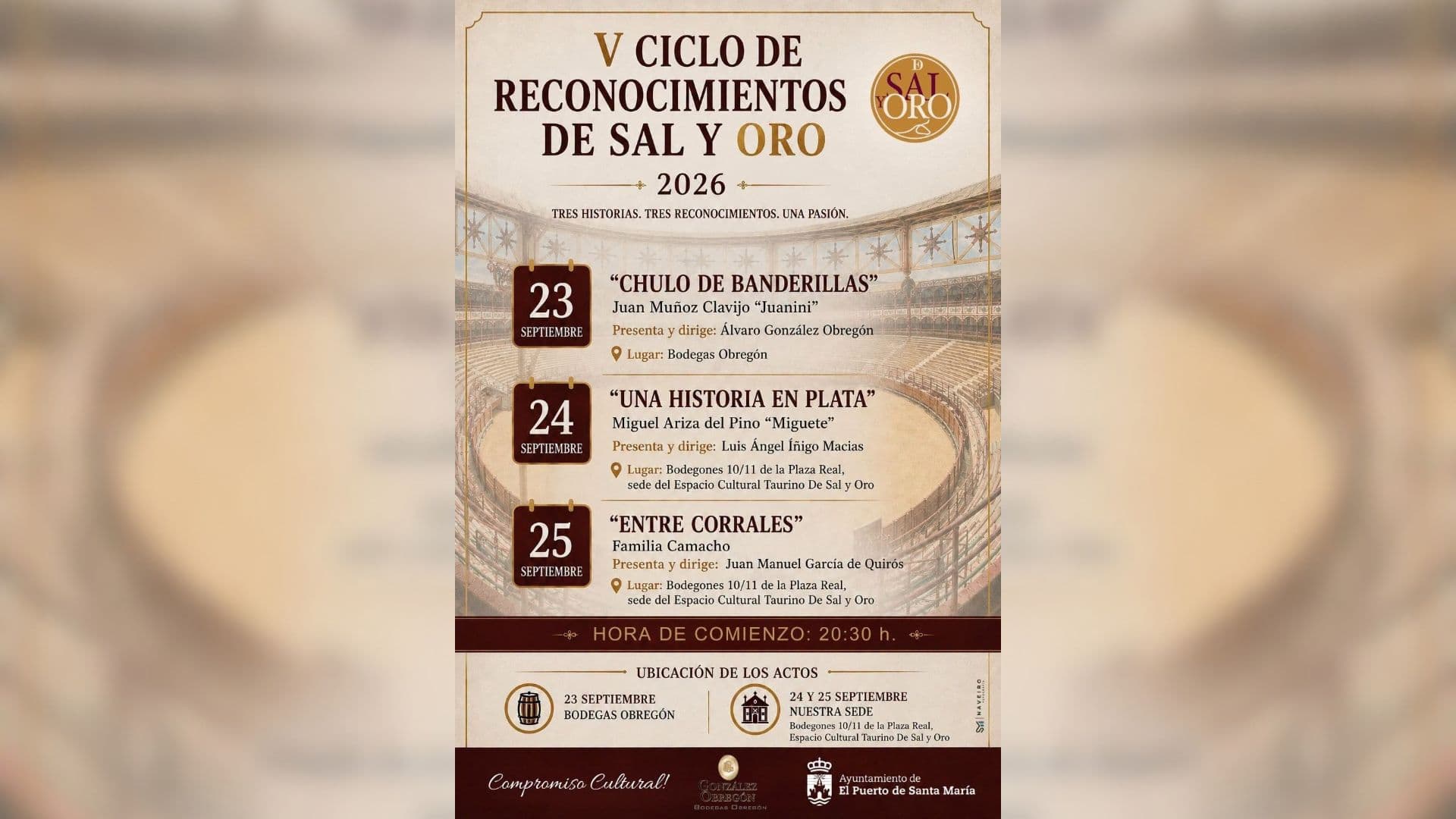 De Sal y Oro dedica tres encuentros a "Juanini", "Miguete" y la familia Camacho