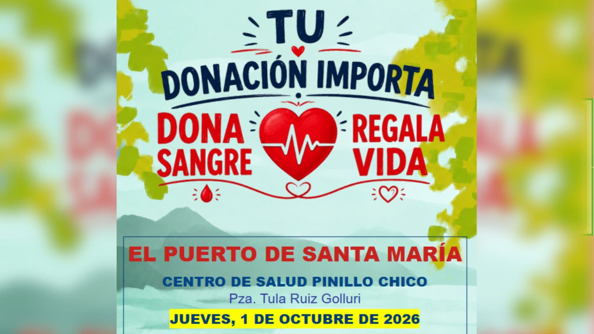 El Centro de Salud Pinillo Chico acogerá una jornada de donación de sangre el 1 de octubre