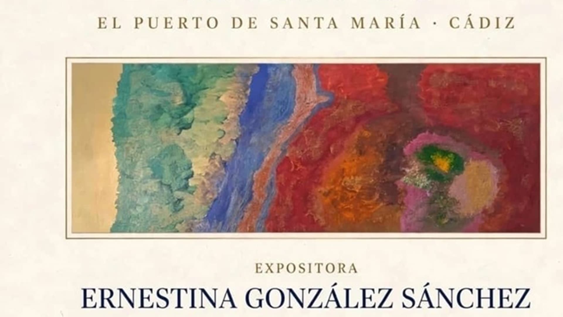 Ernestina González Sánchez presenta en Los Toruños su exposición de pintura abstracta “Bahía de los Amados”