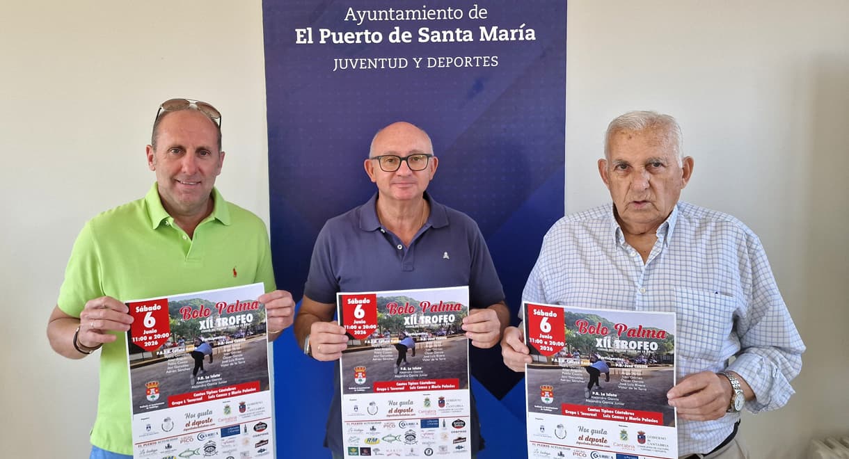 El XII Trofeo Ciudad de El Puerto "Juan de la Cosa" de Bolo Palma se disputará el 6 de junio